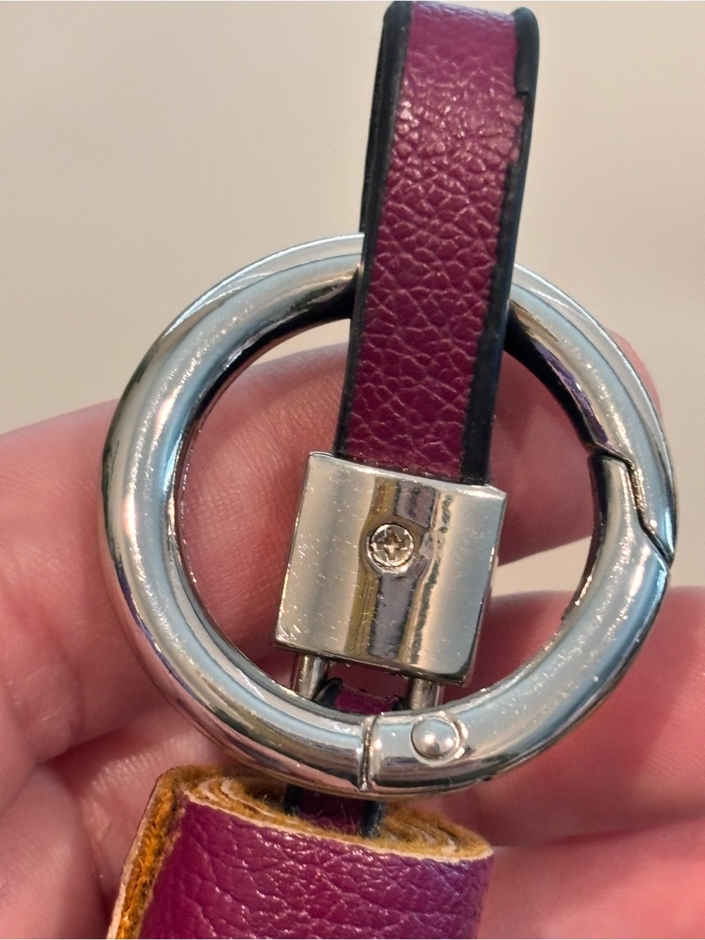 COACH Leather Tassel Keychain / Bag Charm - Picture 5 of 7